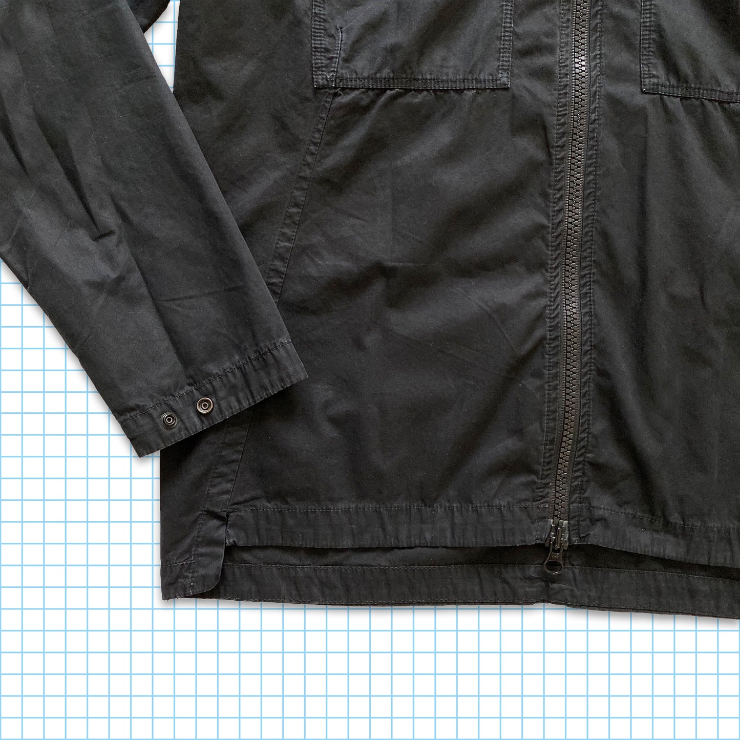 Surchemise à capuche Stone Island Stealth Black SS18' - Large