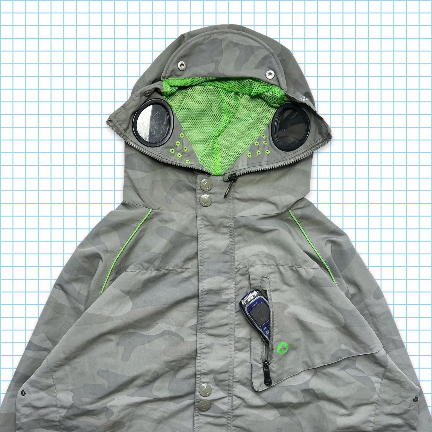 Airwalk Grey Camo Goggle Jacket - Extra Large / Extra Extra Large