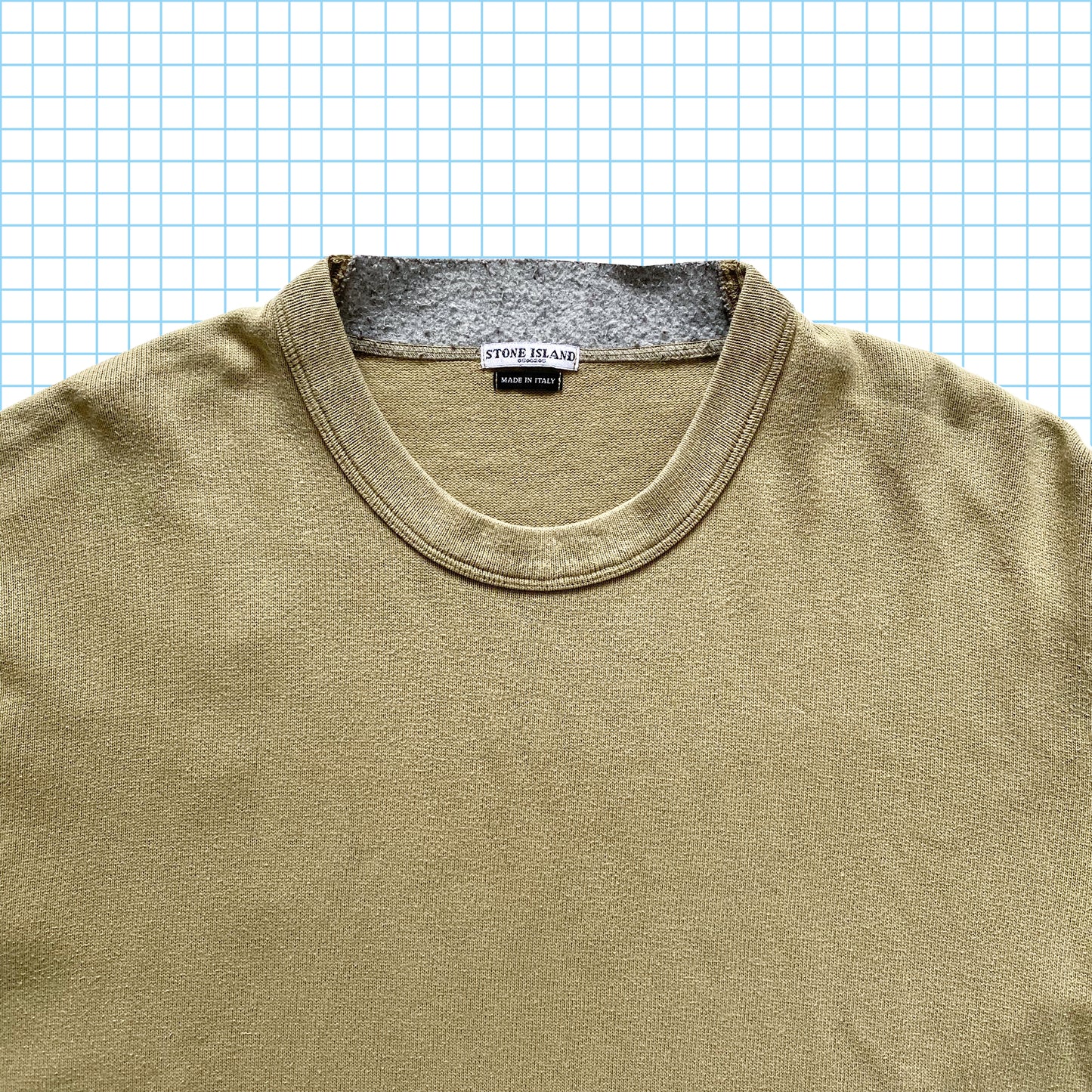 Vintage Stone Island Kaki Crewneck AW03' - Extra Large