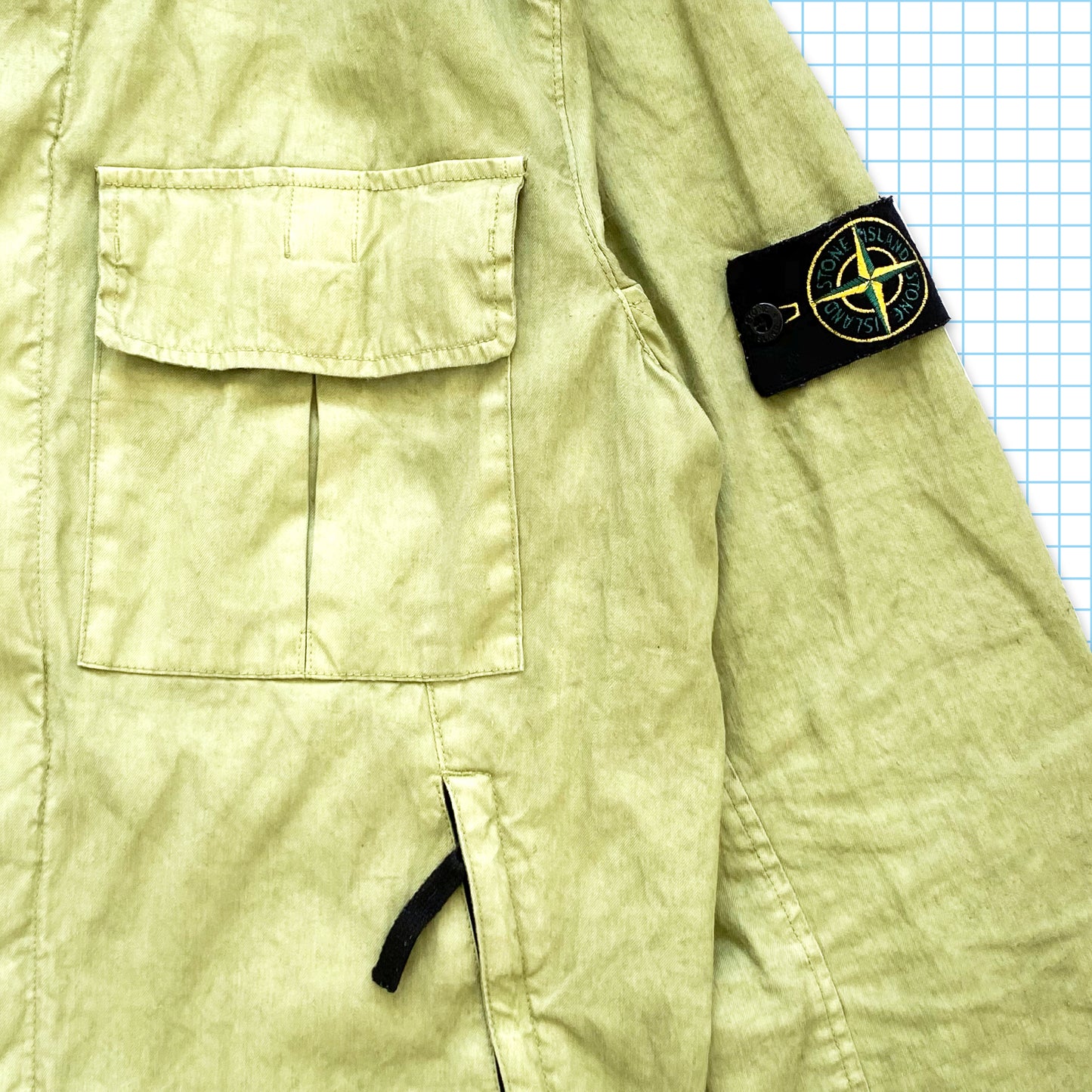 Stone Island Lime Multi Pocket Chore Jacket SS05’ - Medium / Large