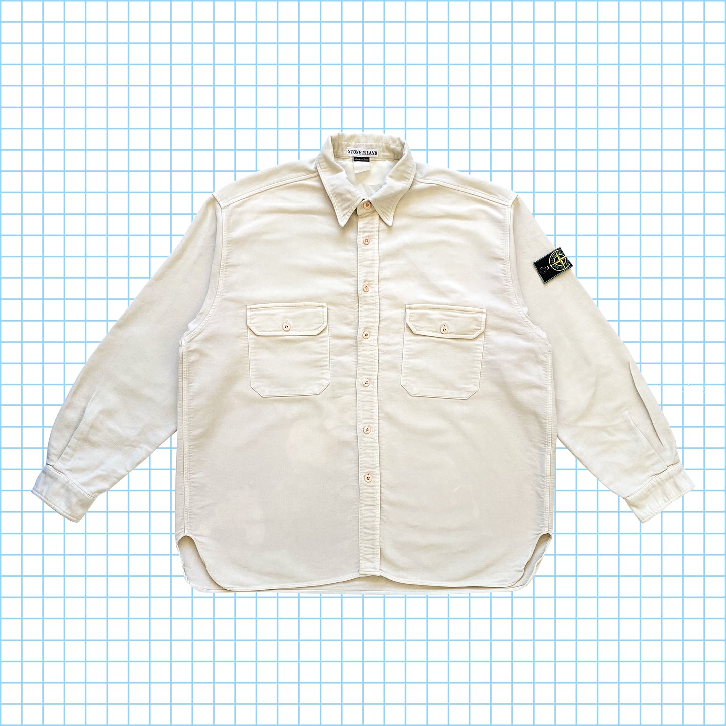 vintage Stone Island Heavy Moleskin Chemise AW96' - Extra Extra Large/Extra Large