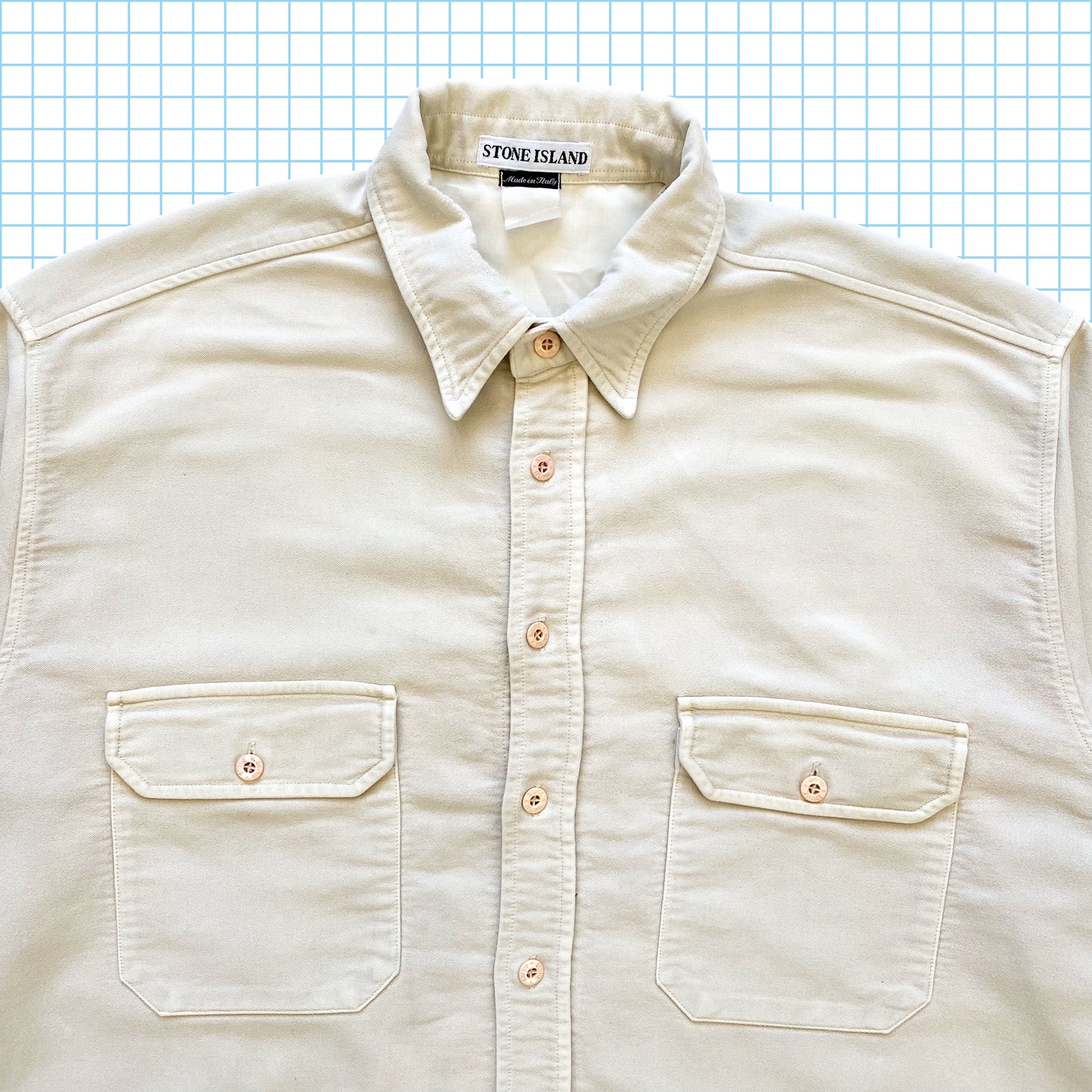vintage Stone Island Heavy Moleskin Chemise AW96' - Extra Extra Large/Extra Large