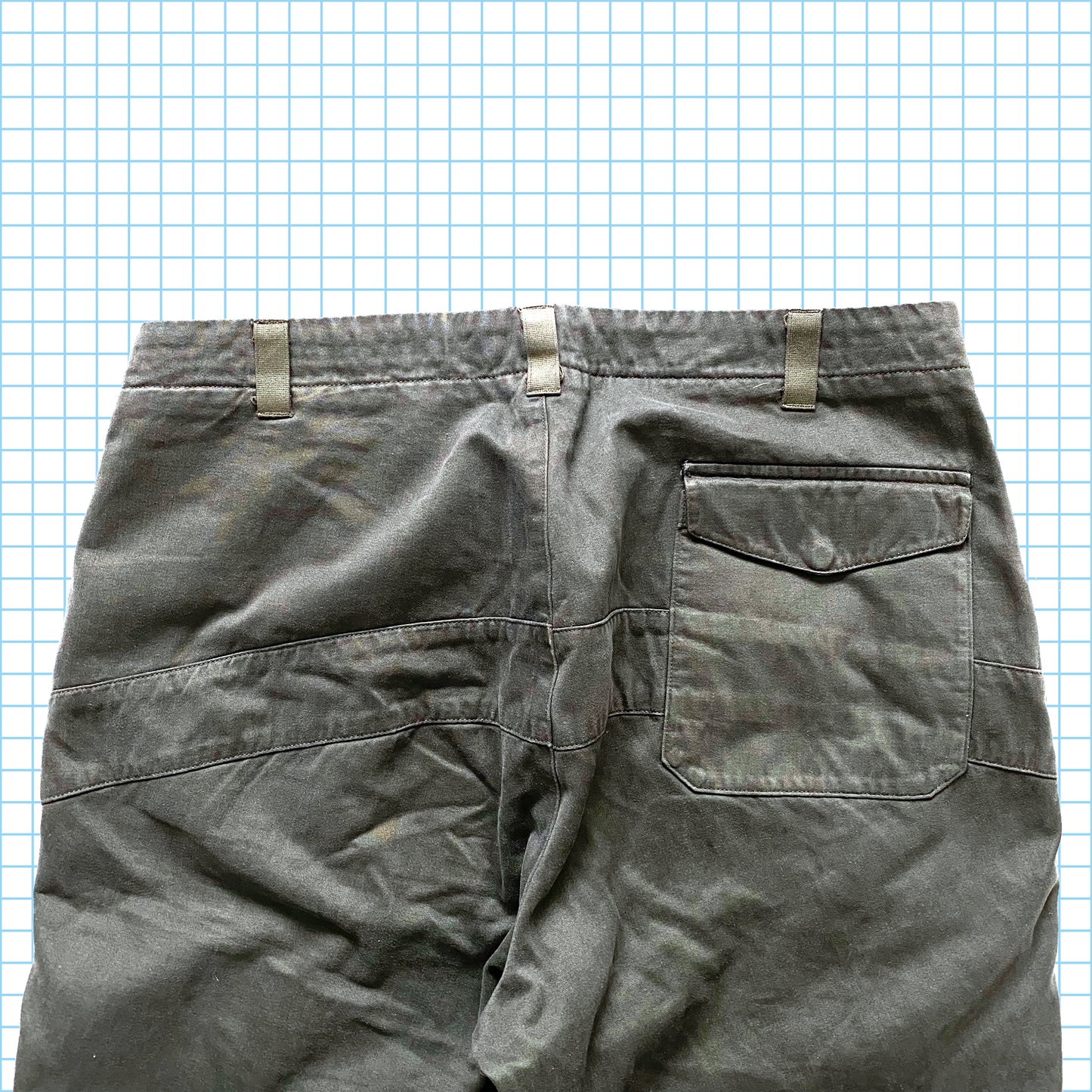 vintage Stone Island Mole Skin Gris Jet Pantalon AW99' - Taille 34/36 »