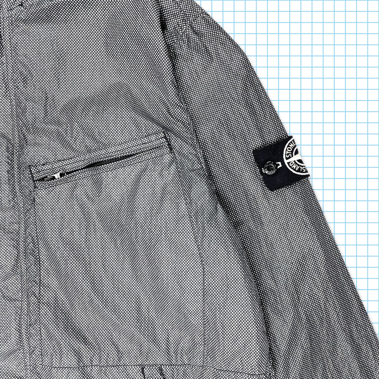 Stone Island Navy Pixel Reflective SS15’ - Large