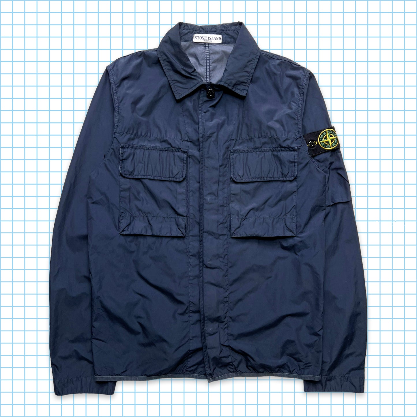 Stone Island Navy Nylon Overshirt SS09' - Small