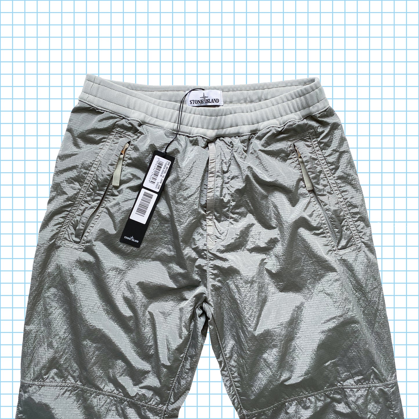 Pantalon technique en métal et nylon Stone Island AW19' - Moyen
