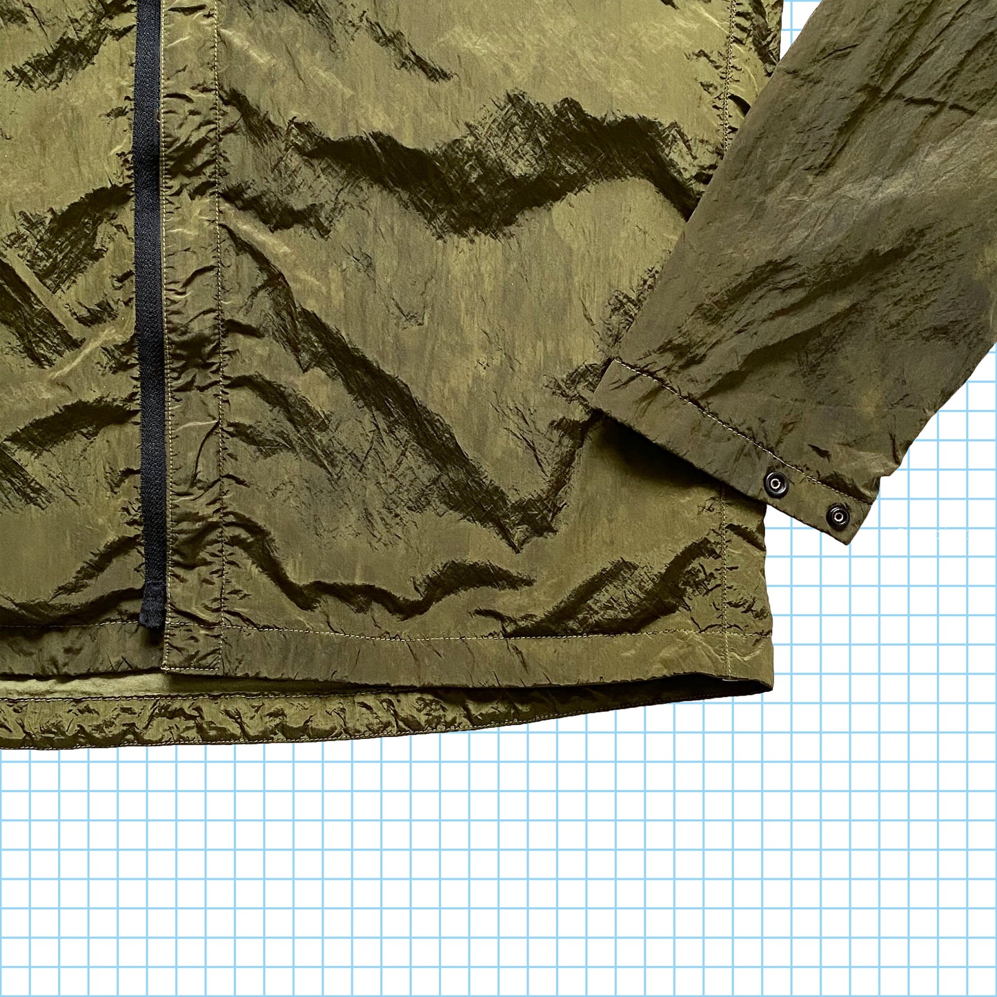 Stone Island Nylon Metal Khaki Overshirt AW17’ - Large