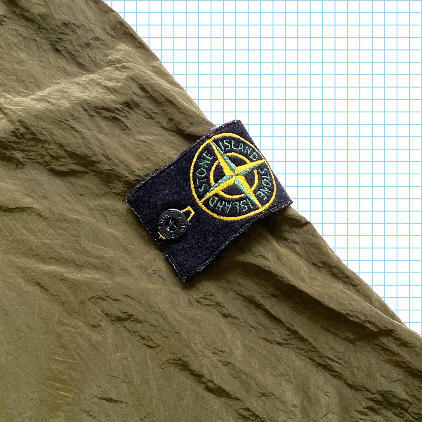 Stone Island Nylon Metal Khaki Overshirt AW17’ - Large