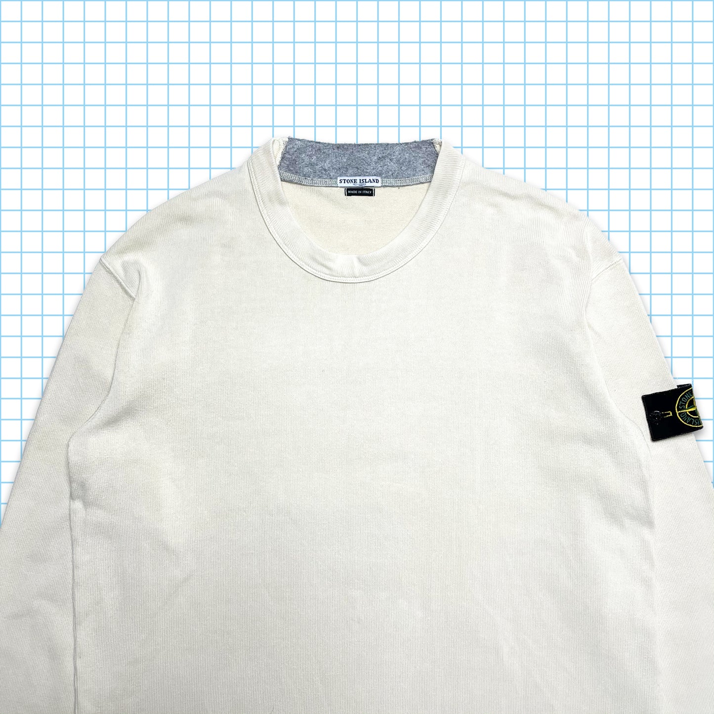 Vintage Stone Island Off White Crewneck AW03’ - Large