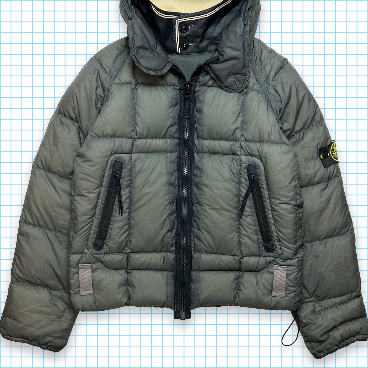 Stone Island Opaque Nylon Tela Goose Down AW06' - Small