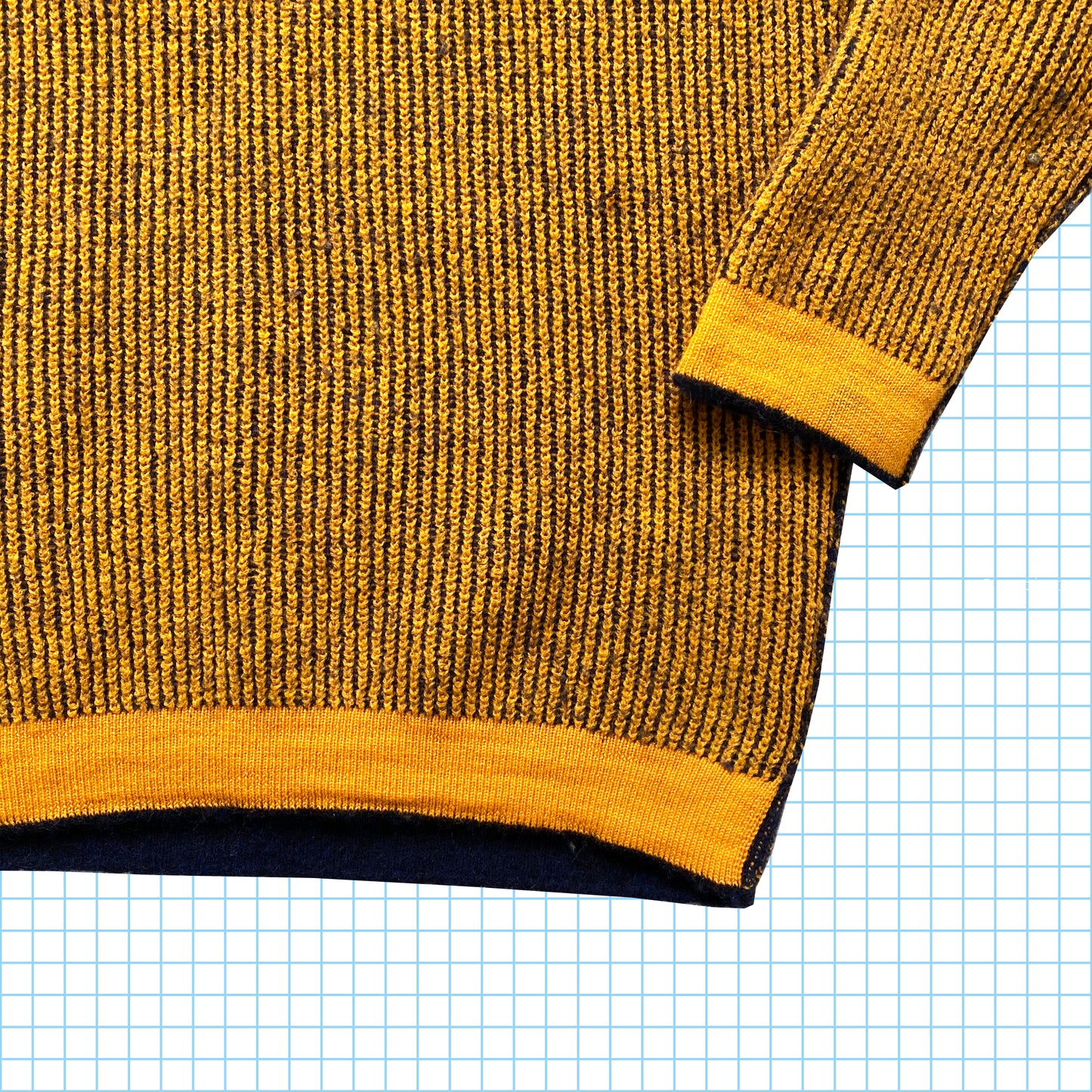 Stone Island sur tricot hachuré - Petit