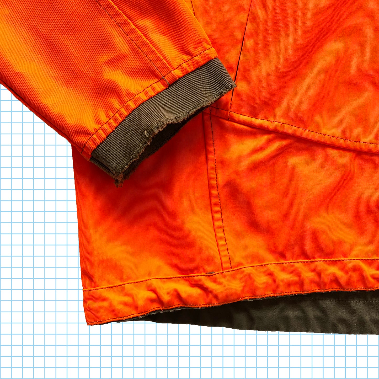 Veste réversible orange fluo Stone Island AW05'