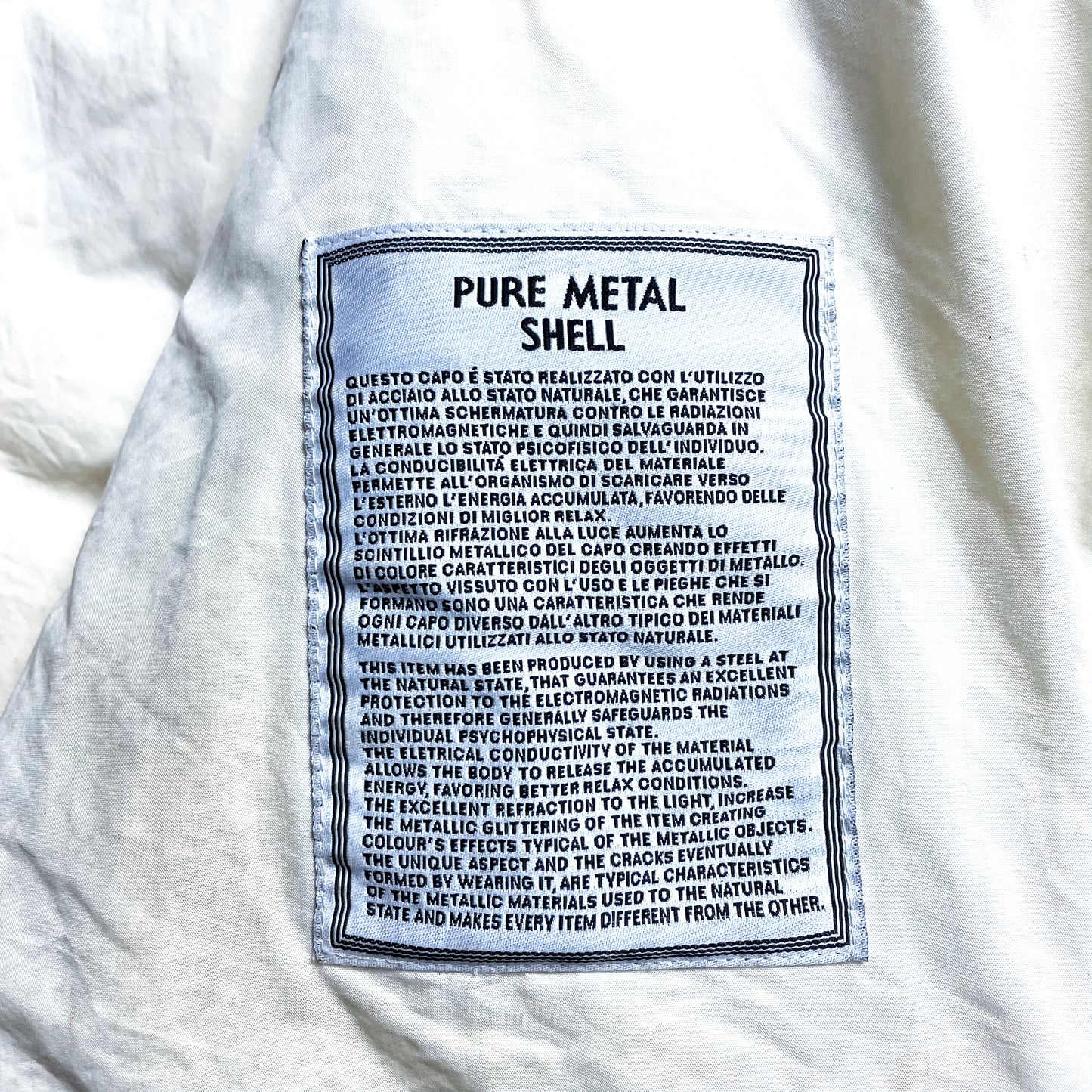 Vintage Stone Island Pure Metal Shell AW00' - Extra Large / Extra Extra Large