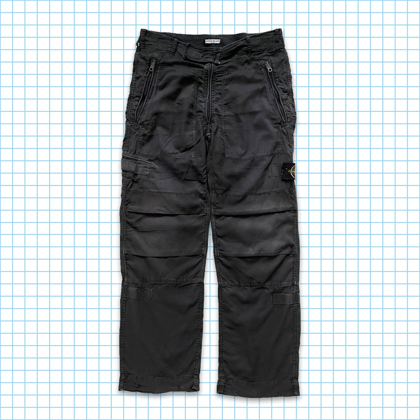 Vintage Stone Island S/S 2006 Black Military Cargo Flight Pants - 30" / 32" Waist