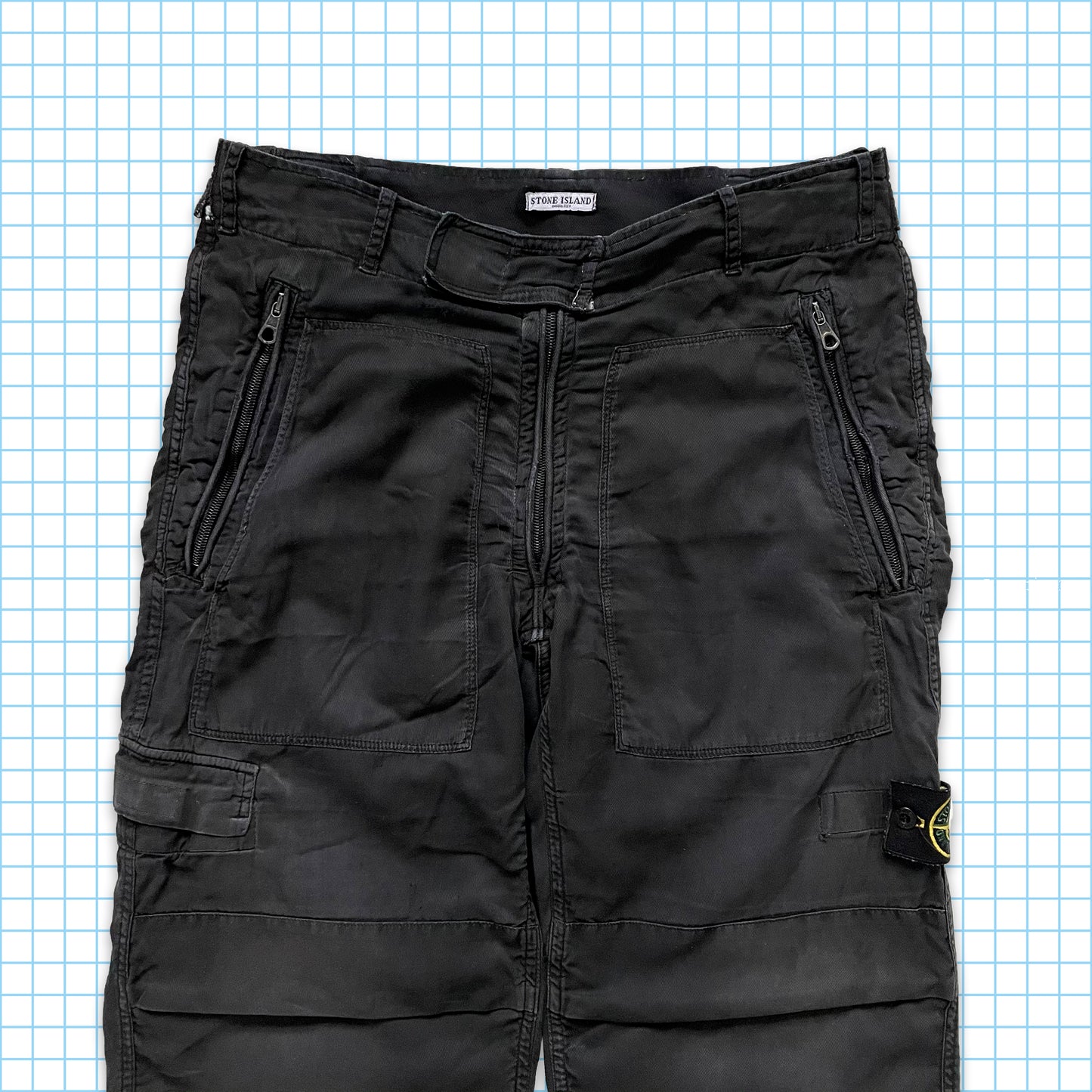 Vintage Stone Island S/S 2006 Black Military Cargo Flight Pants - 30" / 32" Waist