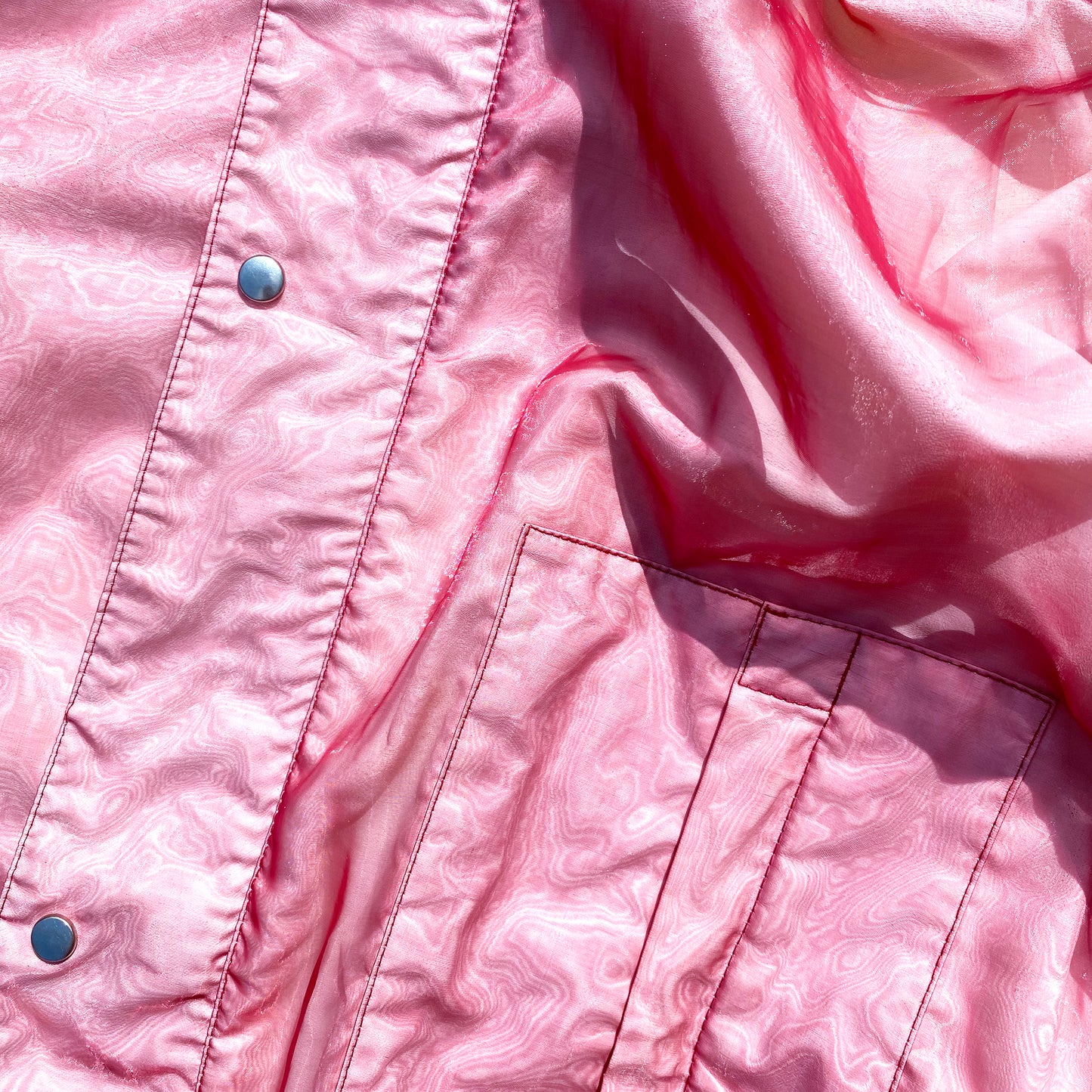 Veste à membrane extérieure en maille rose Stone Island SS01' - Extra Large