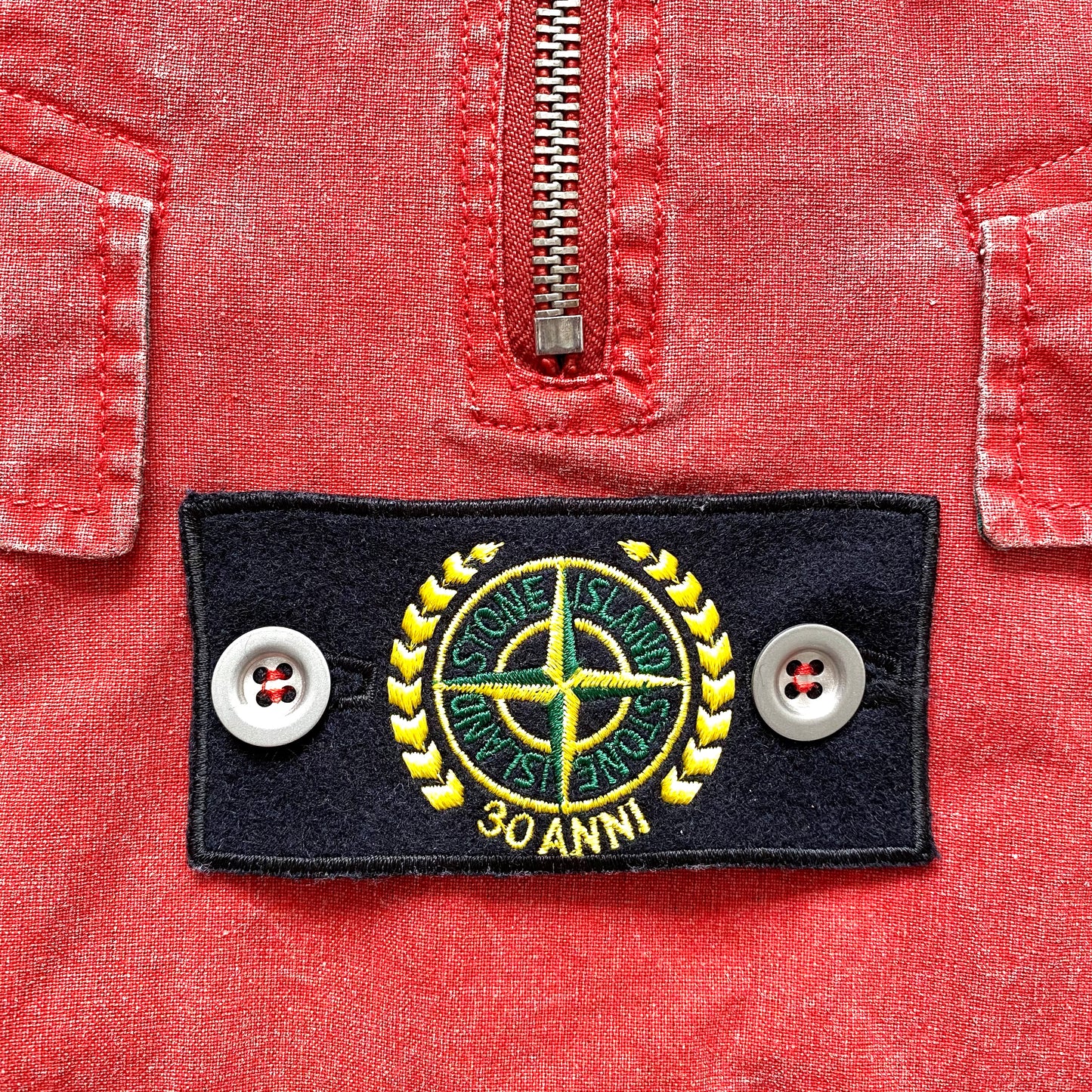 Stone Island 30th Anniversary Red Tela Stella - Extra Large