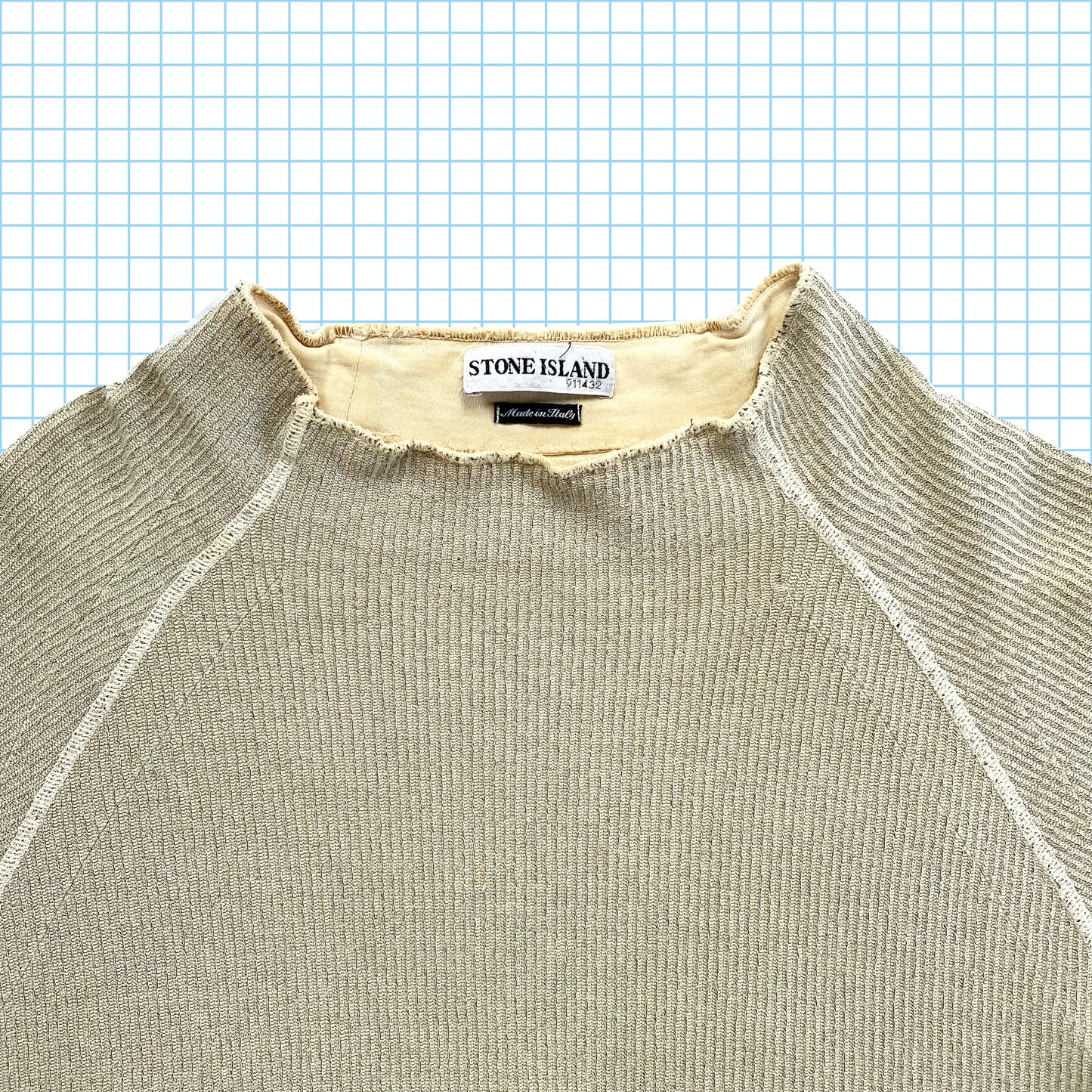 Vintage Stone Island Ribbed Crew SS03' - Extra Large
