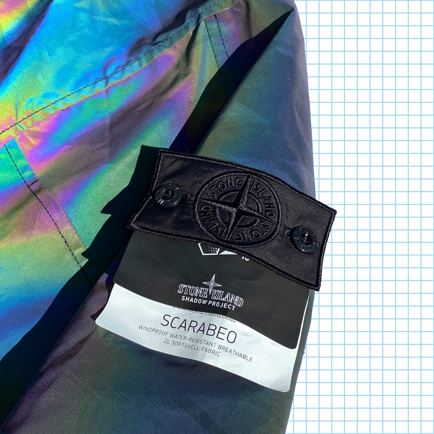 Stone Island Shadow Project - Anorak utilitaire réfléchissant Scarabeo