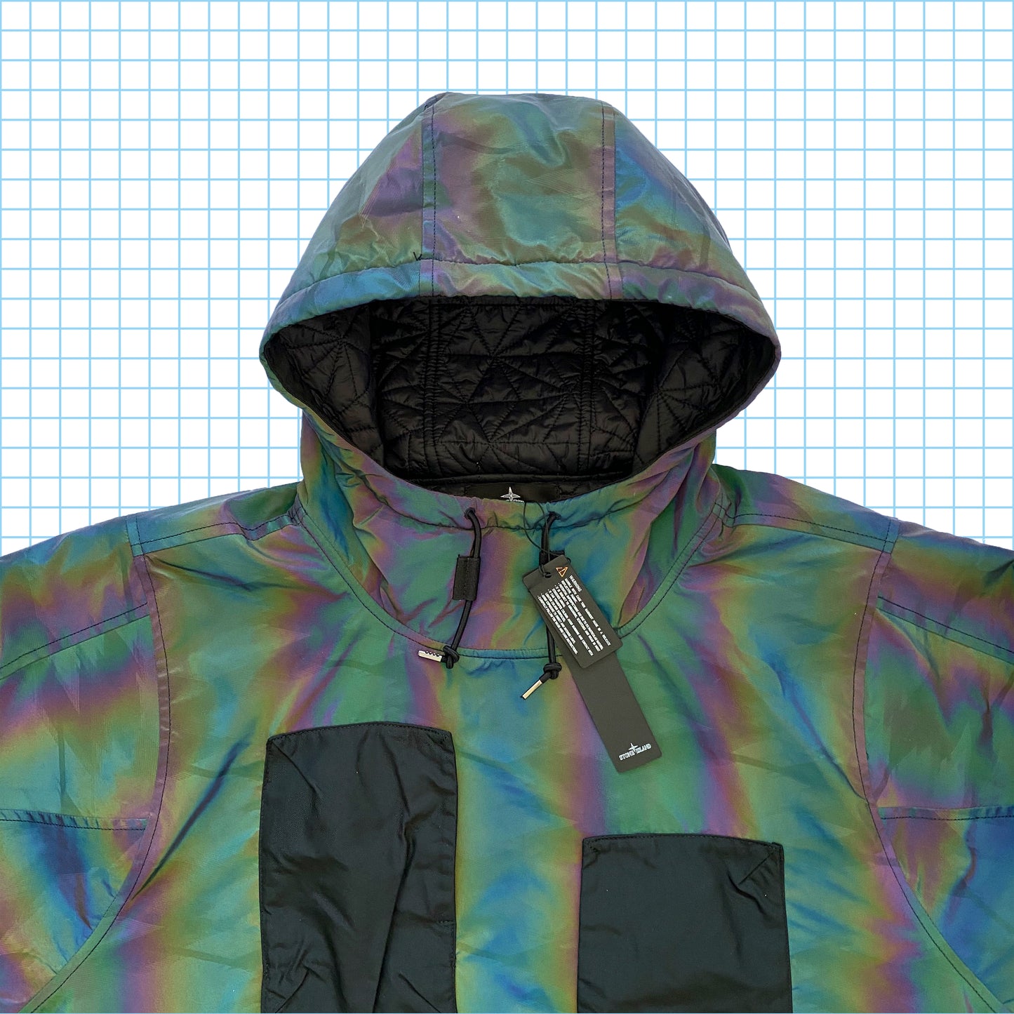 Stone Island Shadow Project - Anorak utilitaire réfléchissant Scarabeo