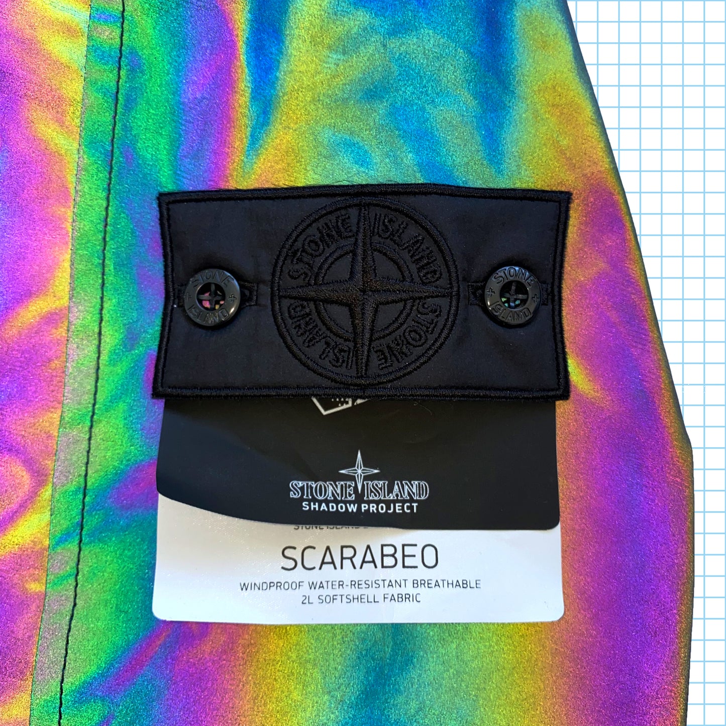 Stone Island Shadow Project - Anorak utilitaire réfléchissant Scarabeo