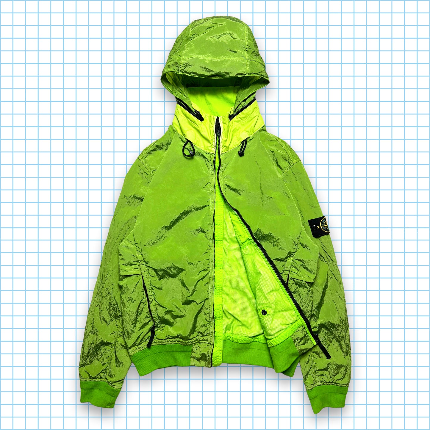 Veste en métal en nylon vert Volt Stone Island - Moyen / Grand