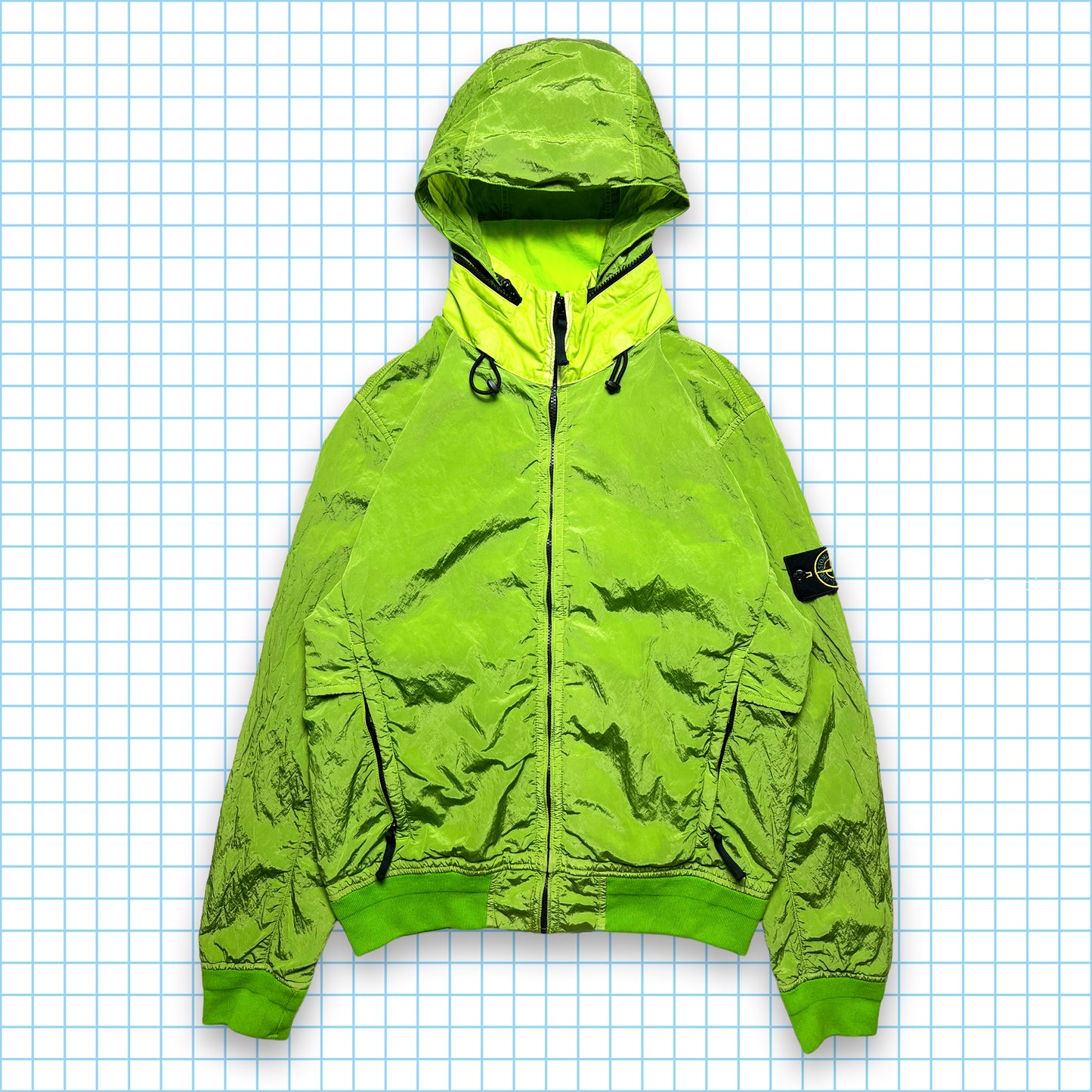 Veste en métal en nylon vert Volt Stone Island - Moyen / Grand