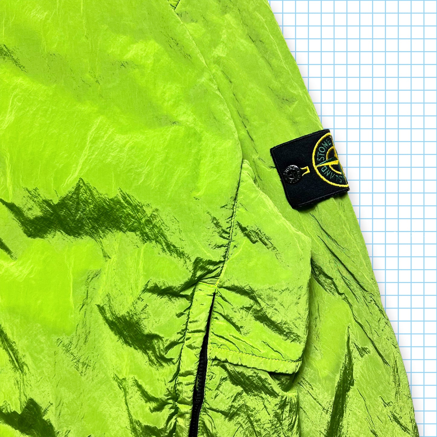 Veste en métal en nylon vert Volt Stone Island - Moyen / Grand