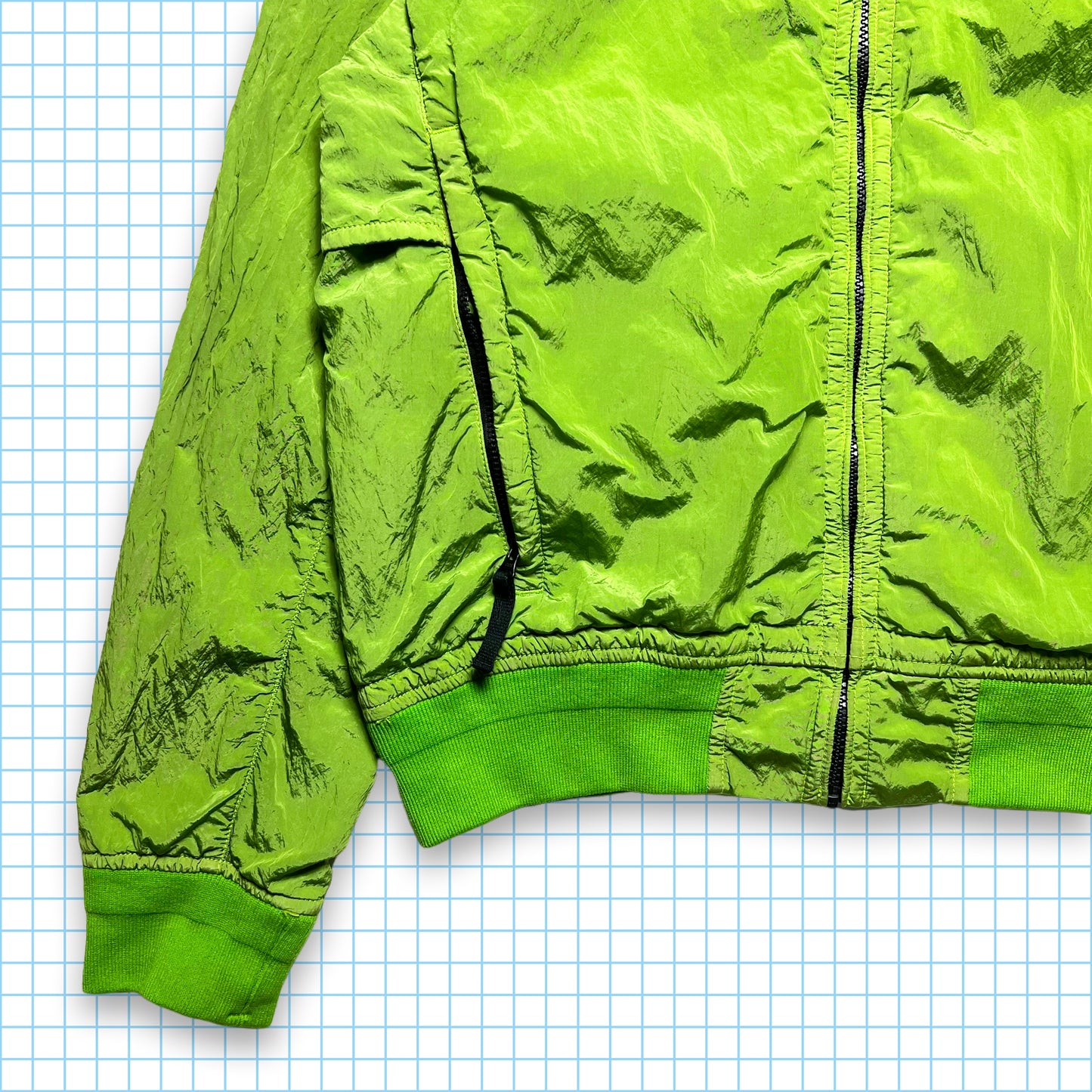Veste en métal en nylon vert Volt Stone Island - Moyen / Grand