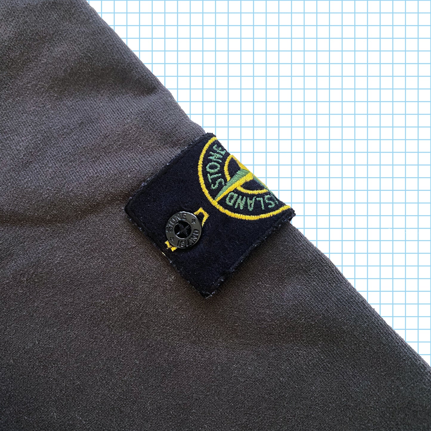 Stone Island Gun Metal Grey Washed Hoodie AW18’ - Extra Large / Extra Extra Large