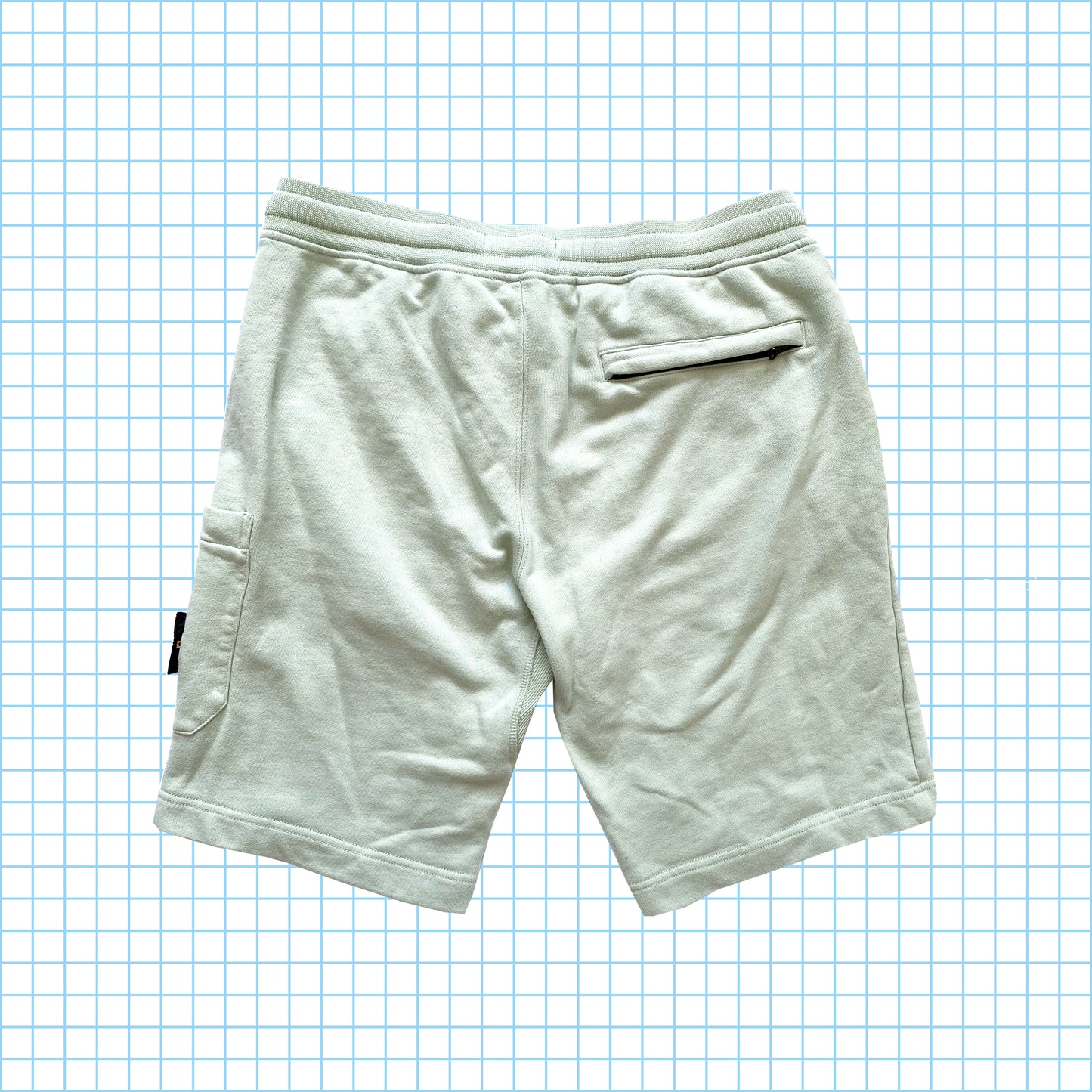 Short cargo teint en pièce vert pistache Stone Island PE18' - Moyen