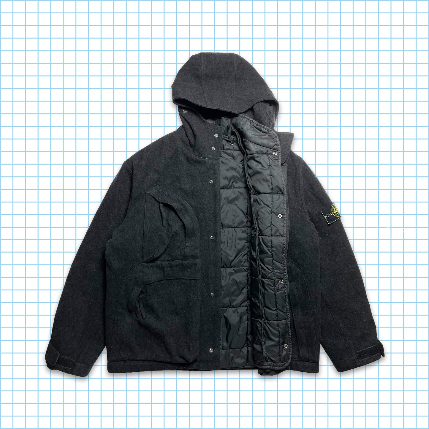 Vintage Stone Island 2in1 Wool Multi Pocket AW98’ - Extra Large