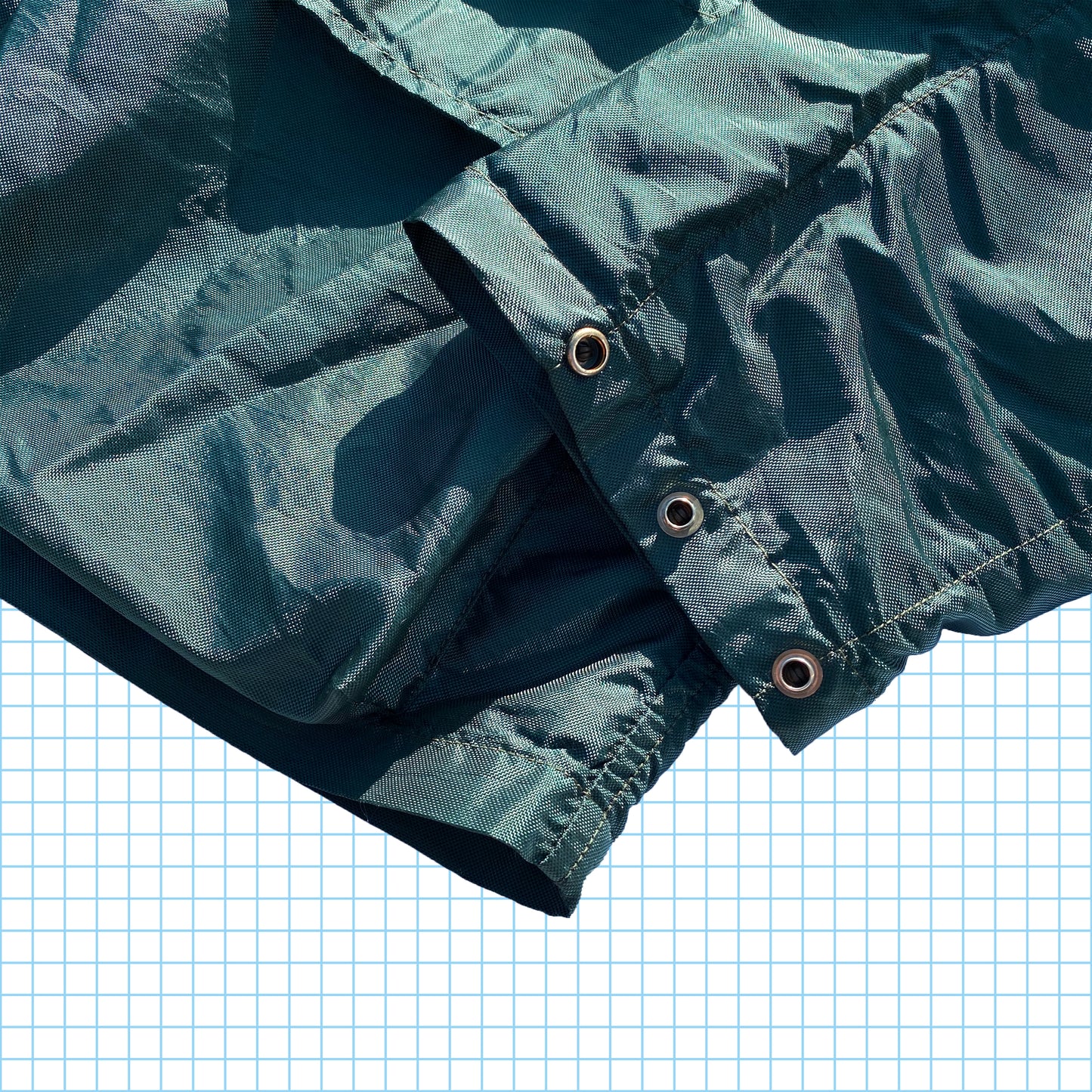 Veste scintillante avec anneau en D vert bouteille Stone Island 95'