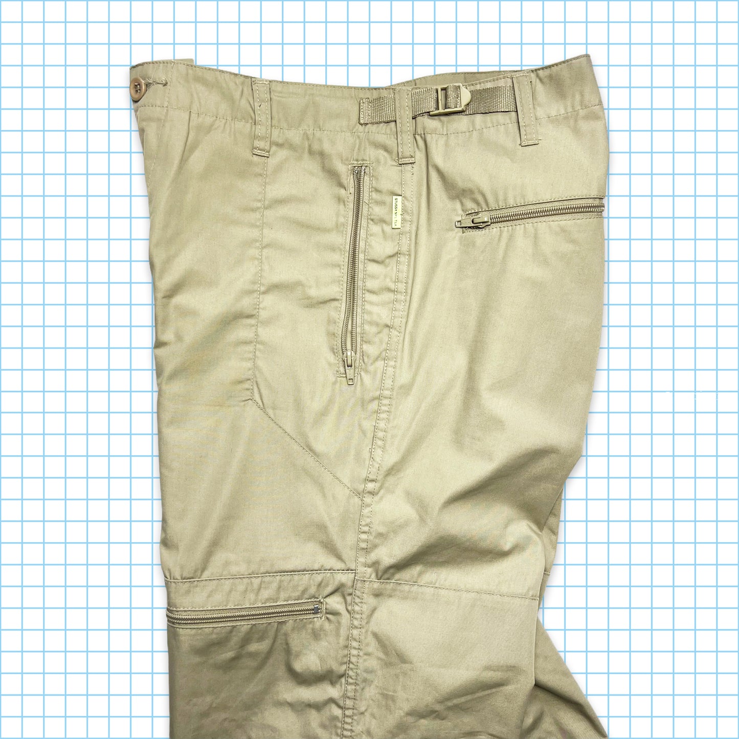 Stüssy Multi Pocket Beige Cargo Trousers - 32 / 34" Waist