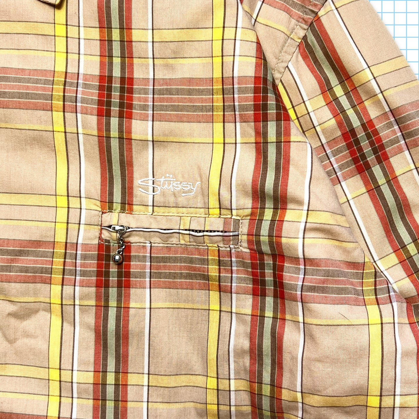 Vintage Stüssy Script Checked Jacket - Medium / Large
