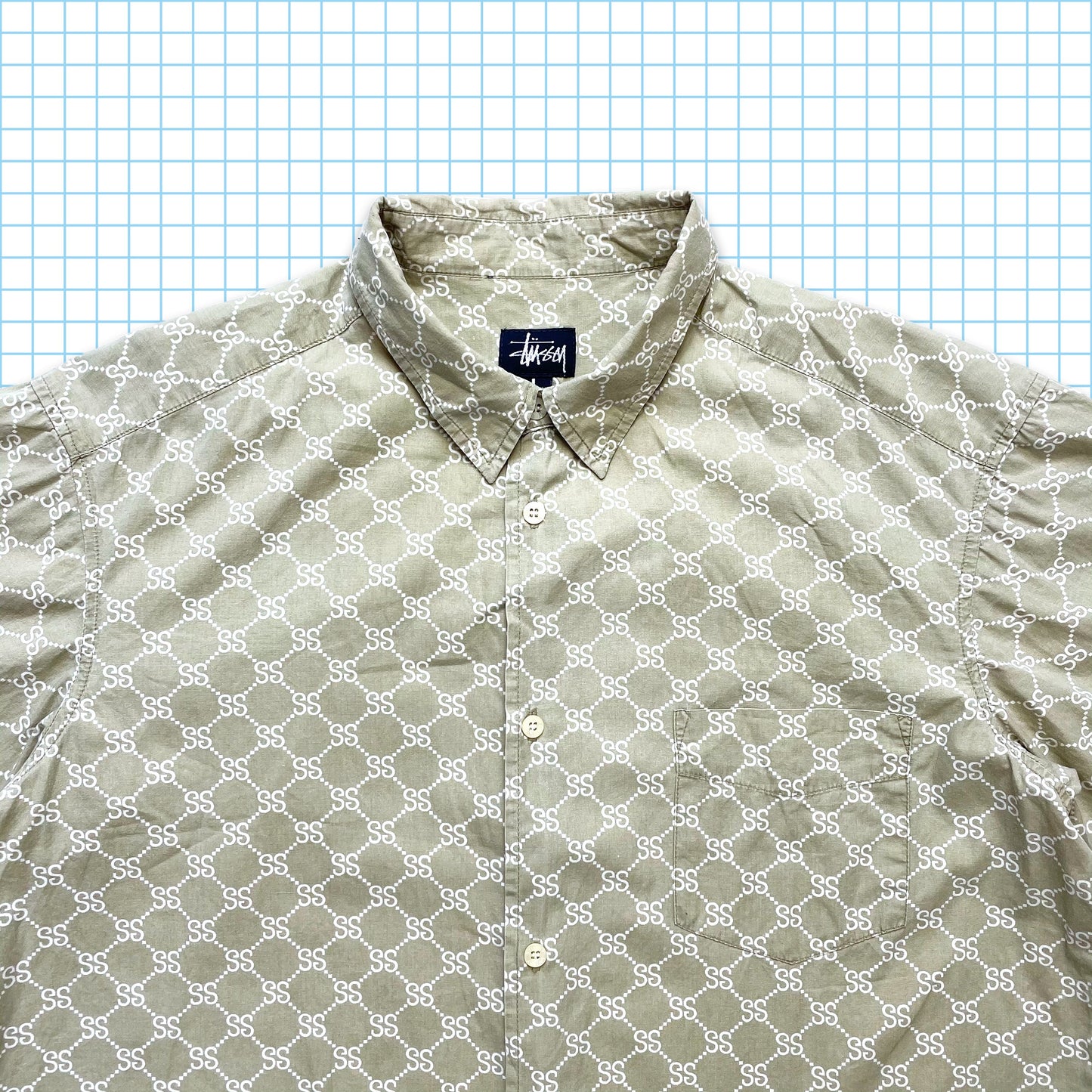 Vintage Stussy 'S' Monogram Shirt - Large