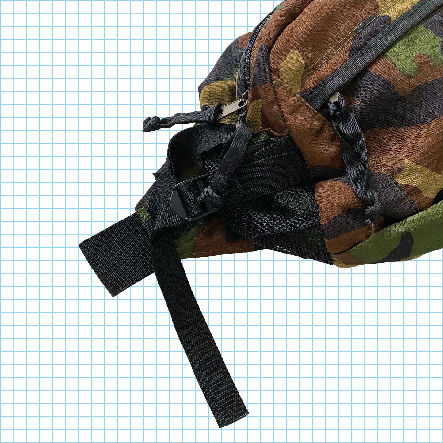 Vintage Stüssy Outdoor S80 Camo Side Bag