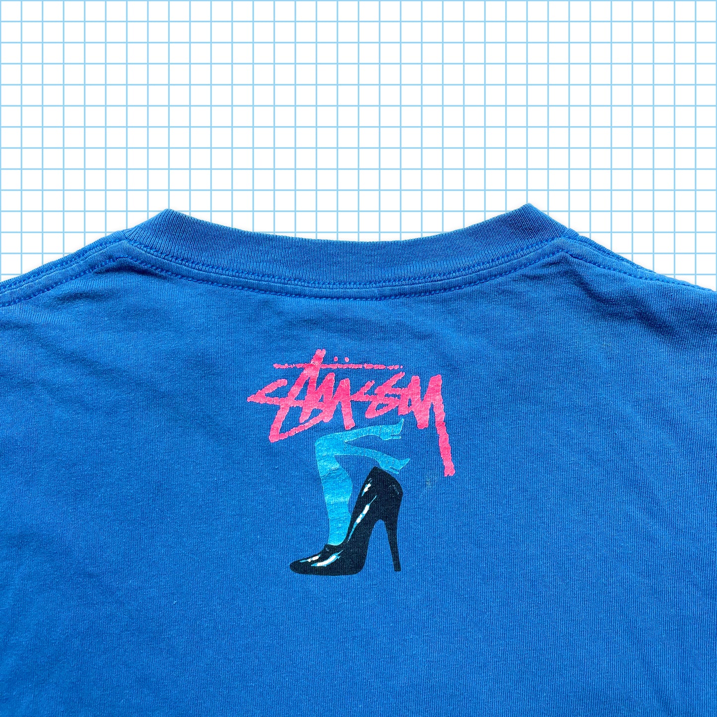 Vintage Stüssy New York Blue Tee - Small