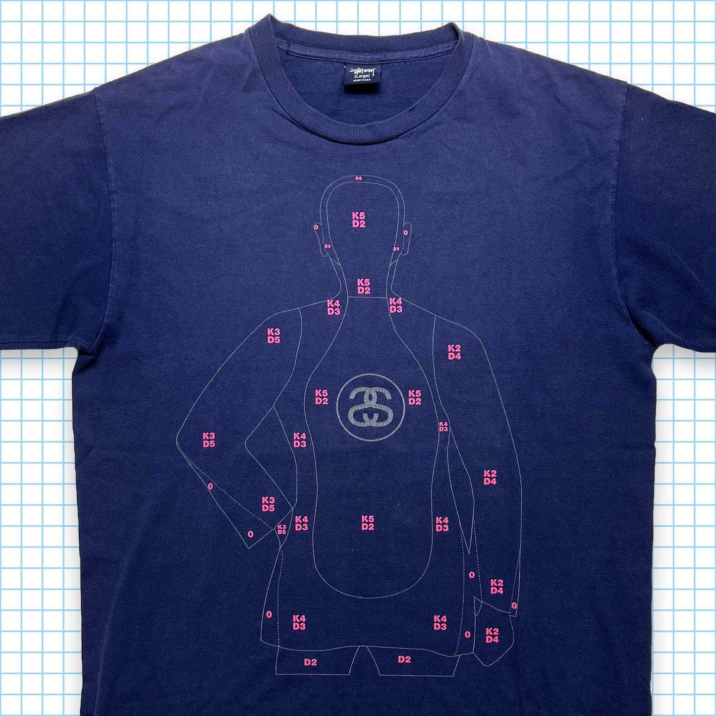 Vintage Stüssy 3M Reflective Shootout Tee - Large