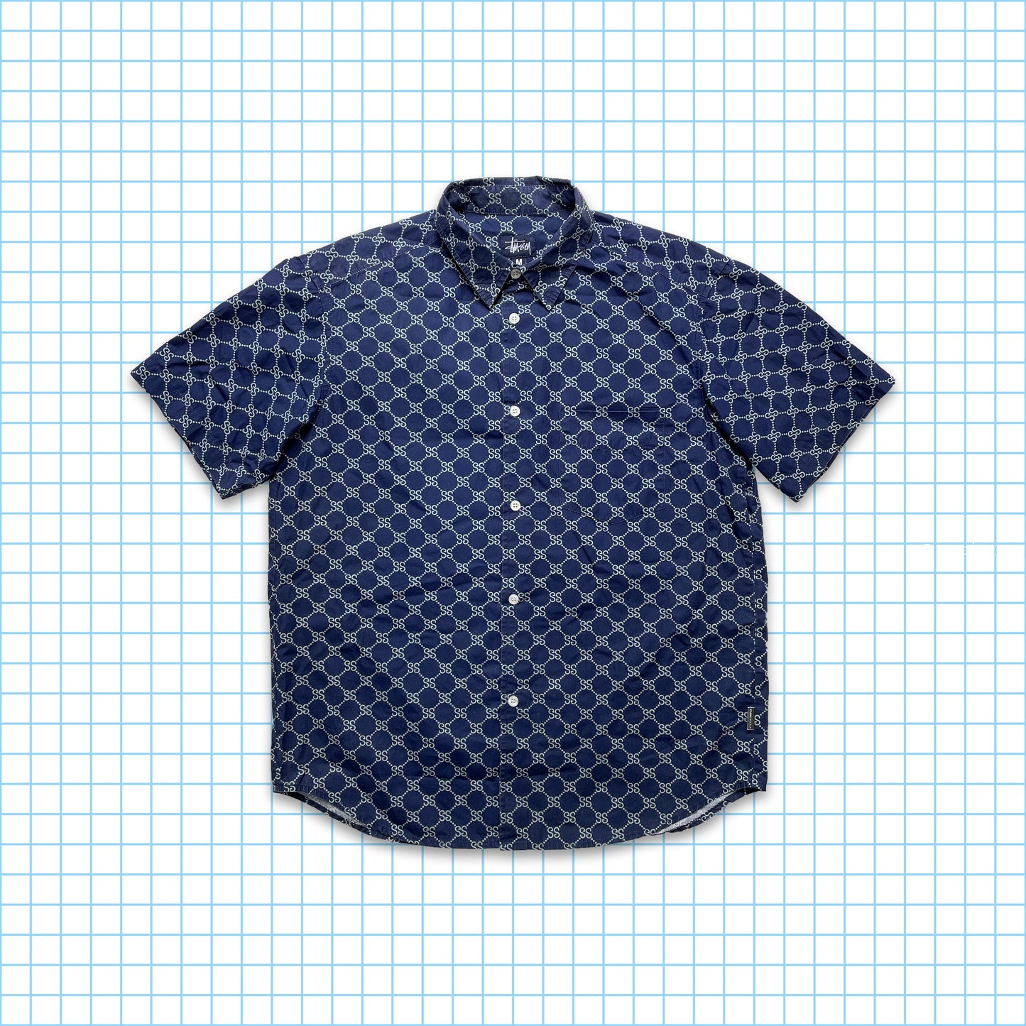 Vintage Stussy 'S' Monogram Shirt - Medium