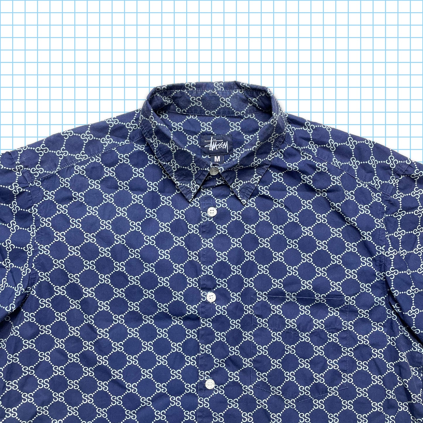 Vintage Stussy 'S' Monogram Shirt - Medium