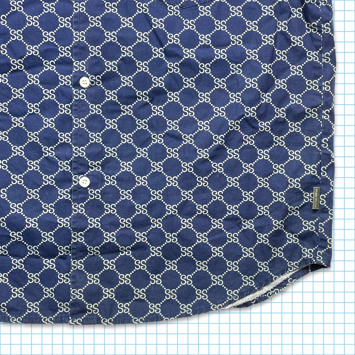 Vintage Stussy 'S' Monogram Shirt - Medium
