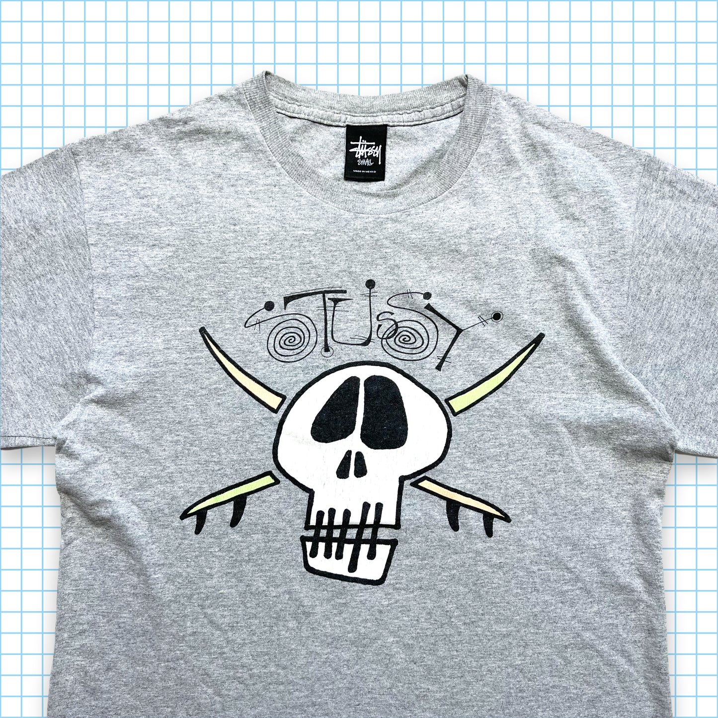 Vintage Stüssy Skull Tee - Small