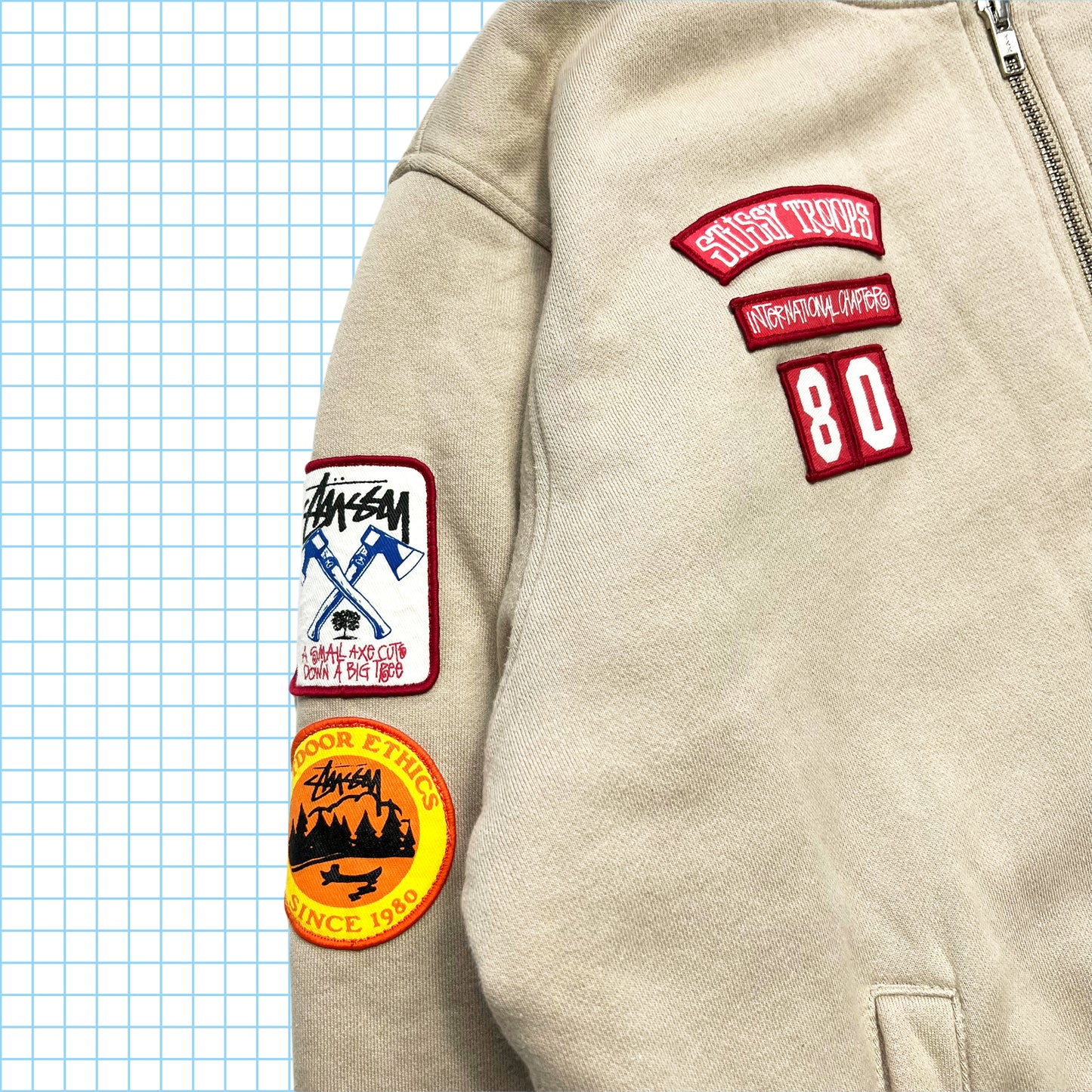 Vintage Stüssy Gear Varsity Jacket - Large