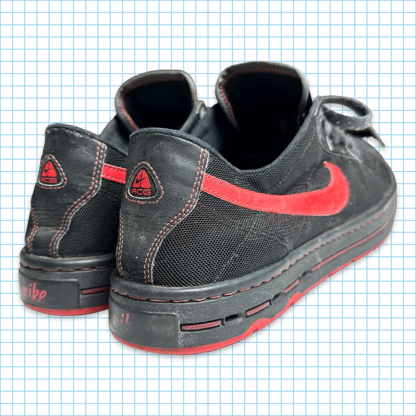 Nike ACG Black/Red Super Soaker - UK11 / US12 / EUR46