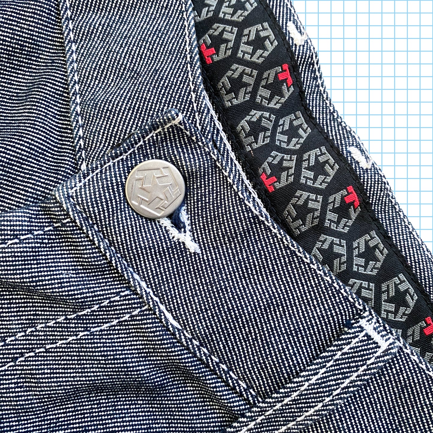 Jean tribal vintage des années 90 - 34 »
