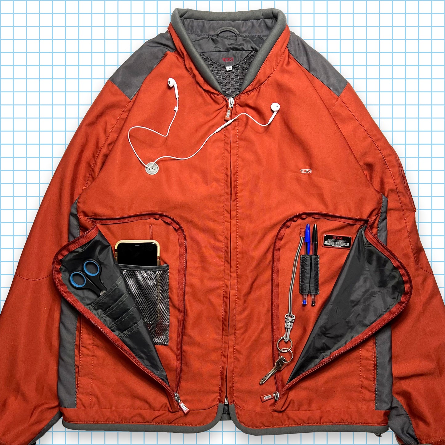 Vintage Tumi MP3 Stash Pocket Jacket - Large / Extra Large