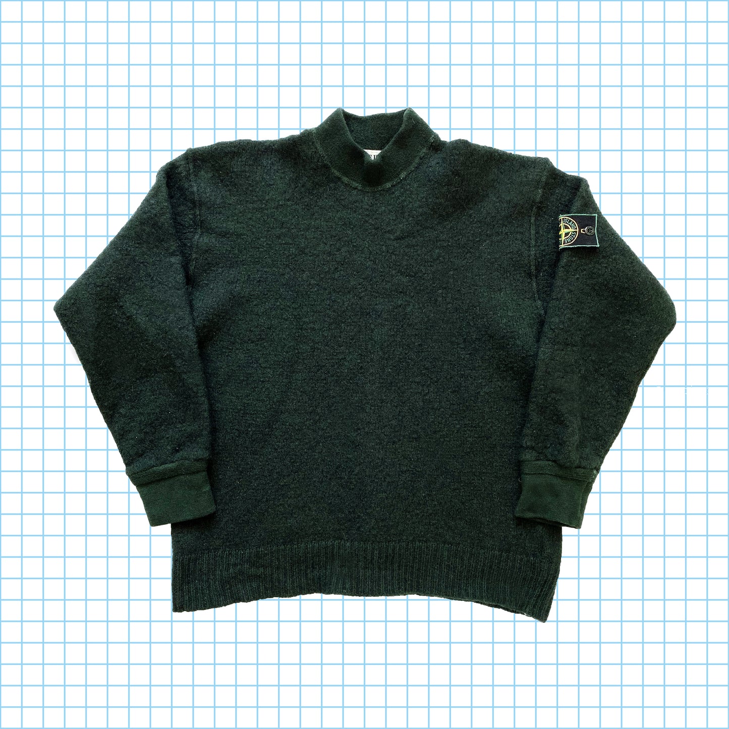 vintage Stone Island Bouteille Vert Crewneck AW94' - Petit / Moyen
