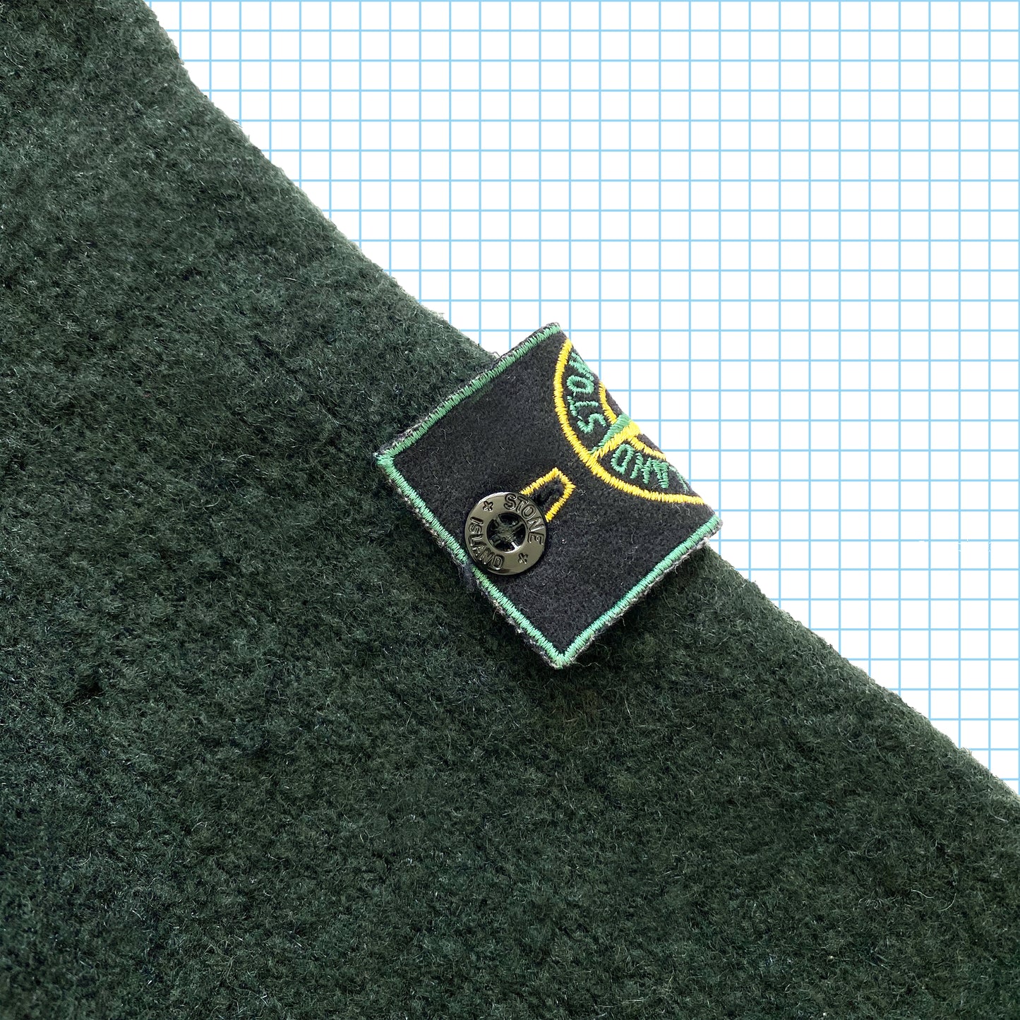 vintage Stone Island Bouteille Vert Crewneck AW94' - Petit / Moyen