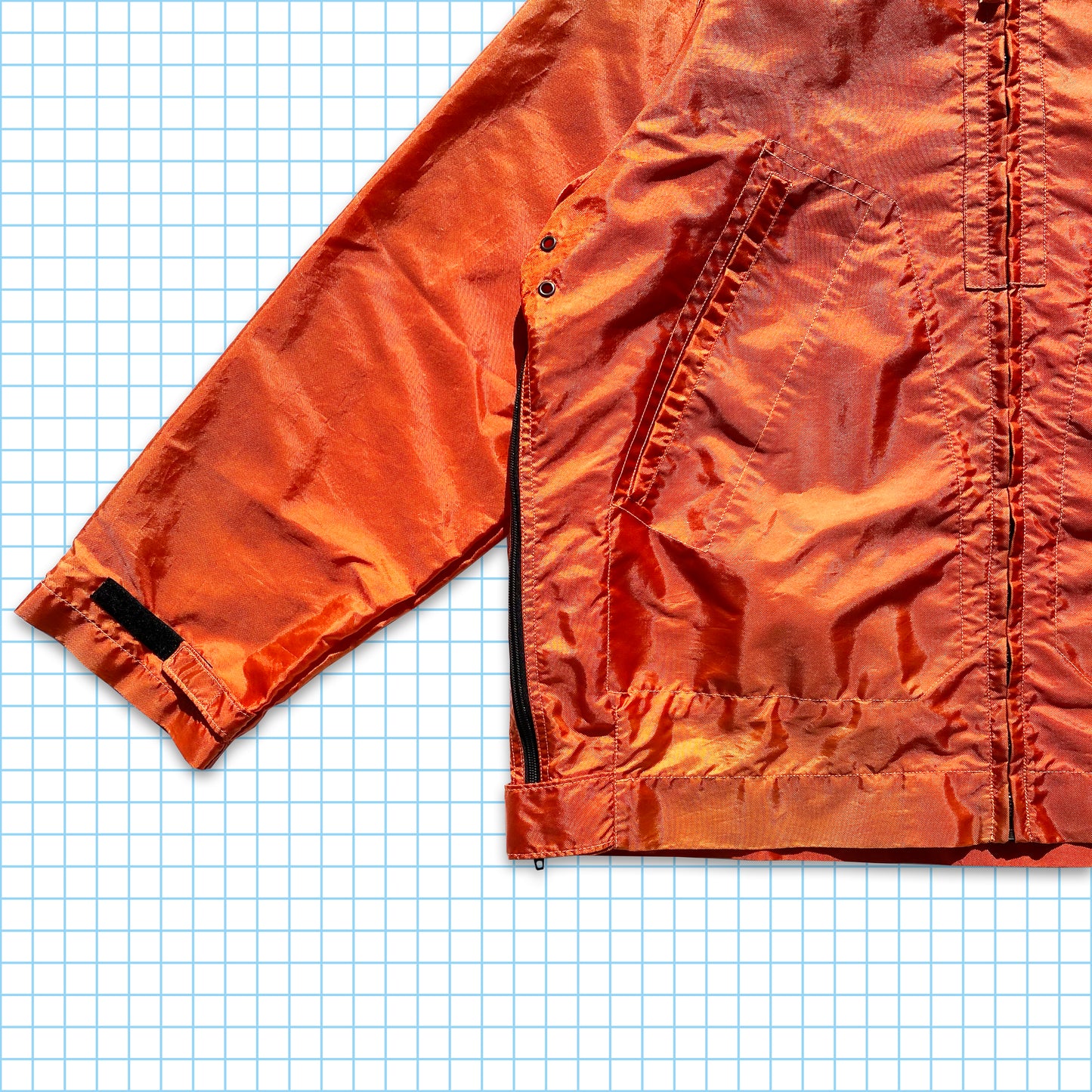 Vintage Stone Island Bright Orange Hooded Formula Steel SS96’ - Large / Extra Large